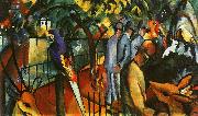 August Macke Zoological Garden I oil